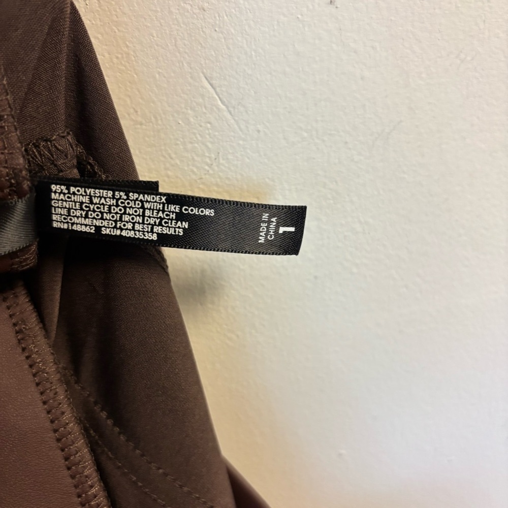 Torrid Brown Flare Leather Pants - Picture 4 of 7
